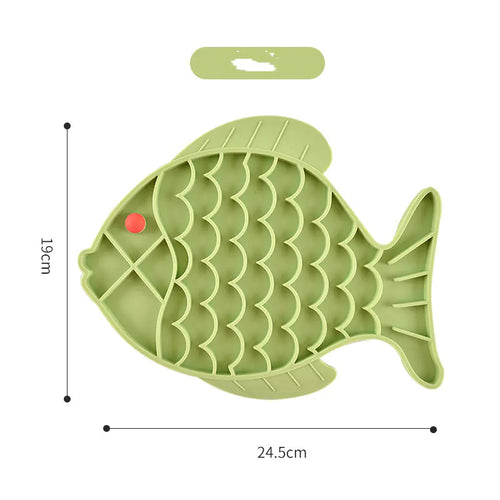 Silicone Slow Food Plate for Dogs and Pets