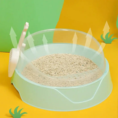 Large Semi-Enclosed Cat Litter Box with Shovel
